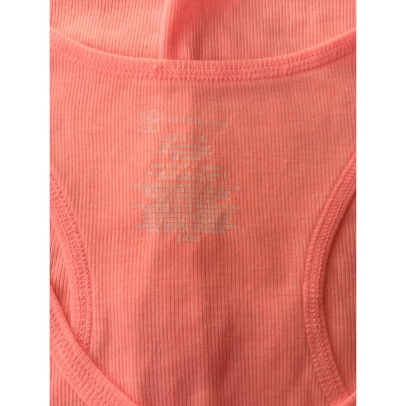 NOBO Racerback Tank Top Womens Large Y2K Ribbed Longline LOVE LOVE LOVE Stretch - Picture 7 of 7